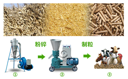 飼料顆粒機制粒流程 飼料顆粒機制粒流程